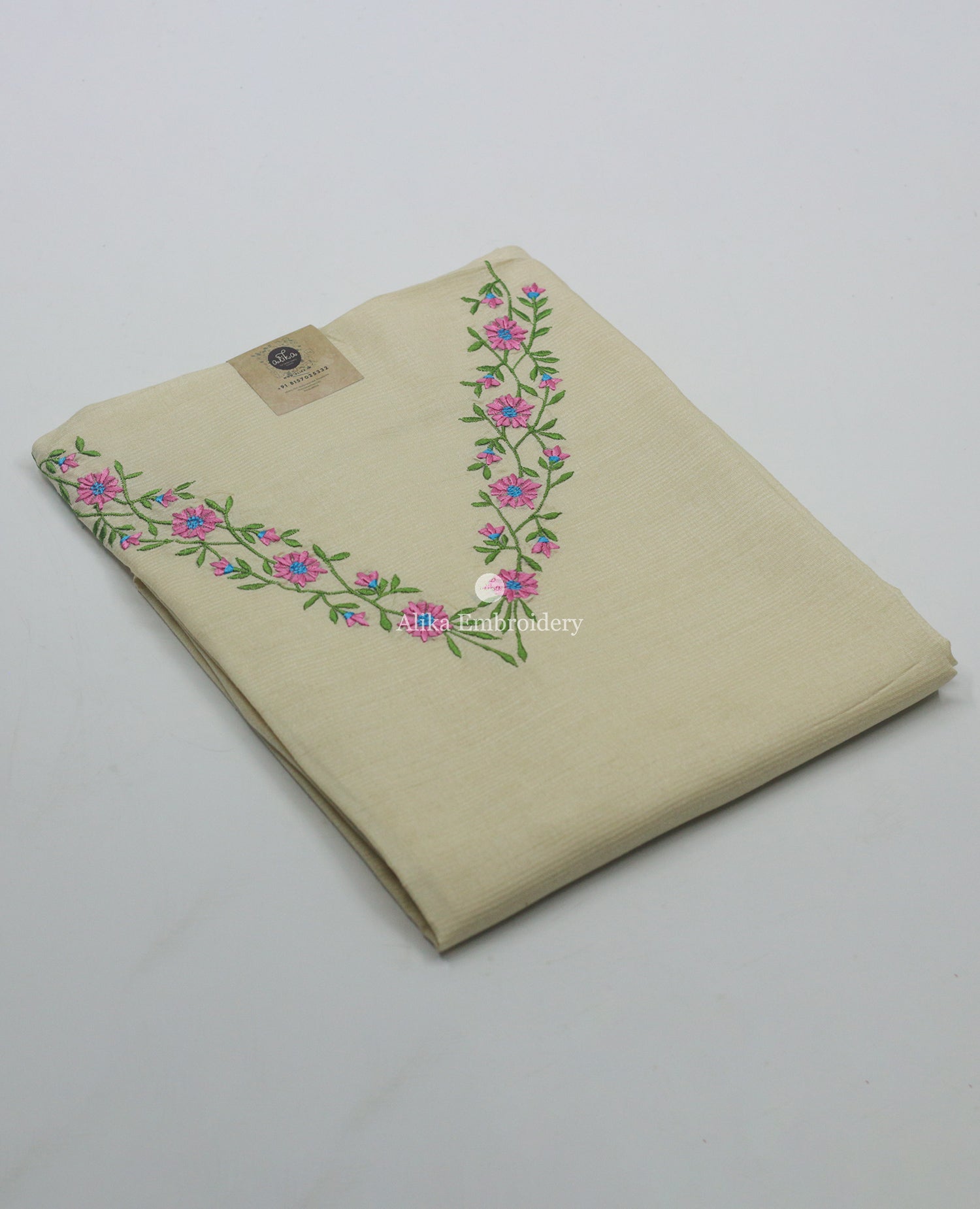 Hand embroidery for kurtis best sale