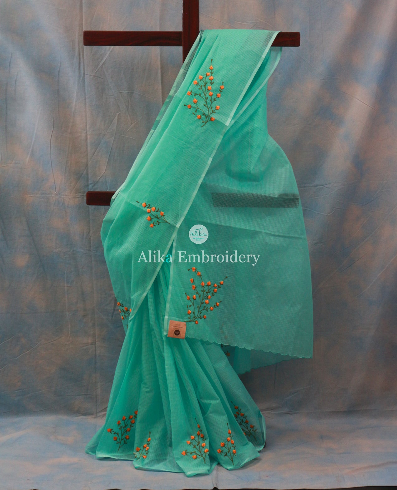 Buy shyamlata Women's Net Machine And Hand Embroidery Stone Work Saree With  Embroidered Blouse Piece|Green Online at Best Prices in India - JioMart.